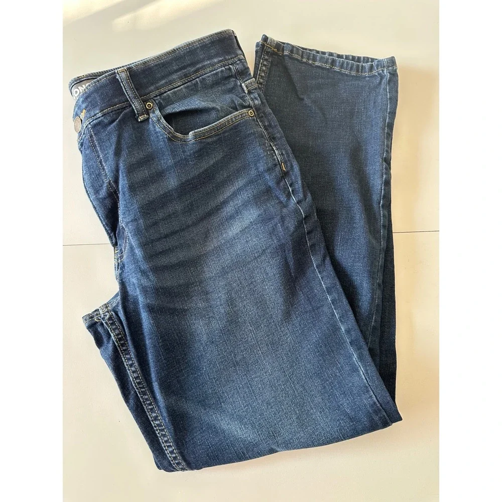 Sonoma Goods For Life Flexwear Straight Leg Jeans Mens 34x32 Medium Wash Denim